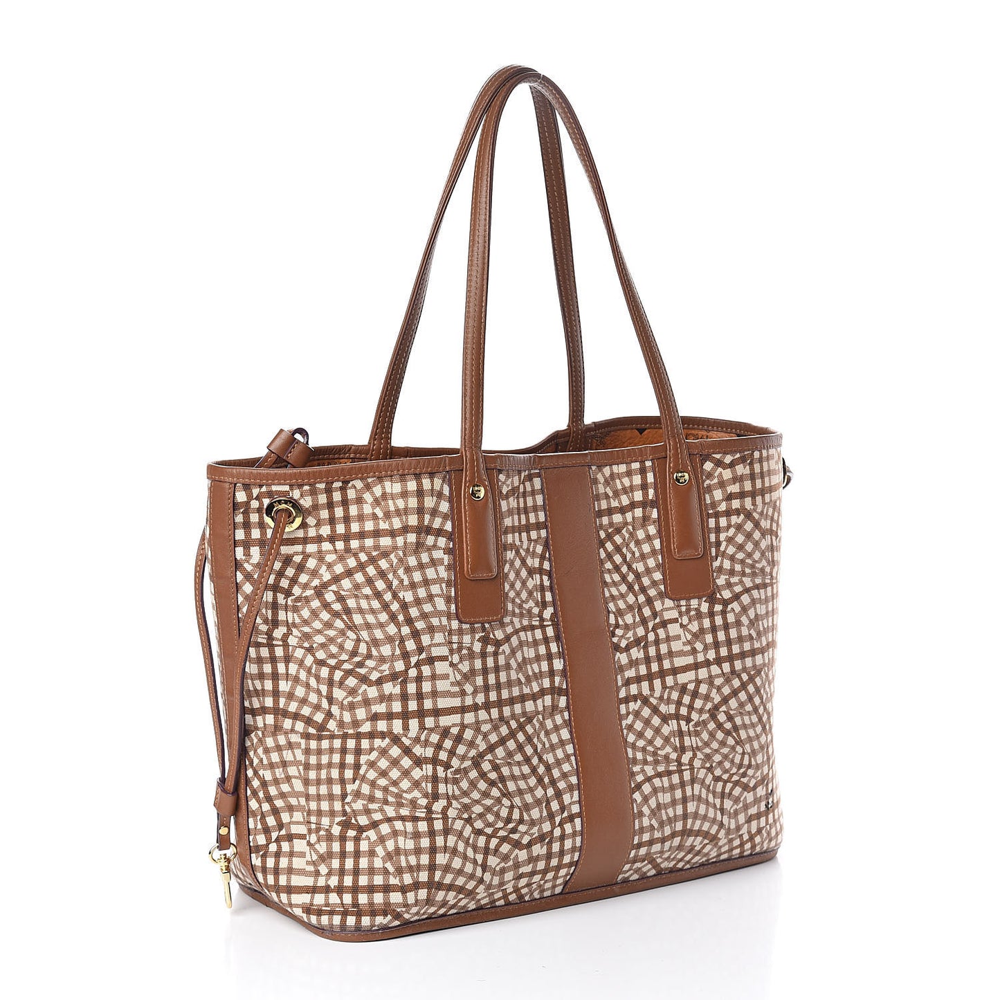 Visetos Medium Liz Reversible Shopper Tote Cognac
