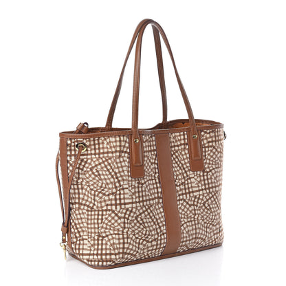 MCM Visetos Medium Liz Reversible Shopper Tote Cognac 7 of 20