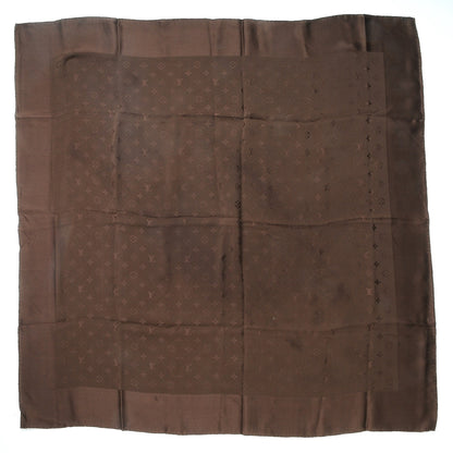 Louis Vuitton Silk Monogram Monaco Scarf Brown 1 of 6