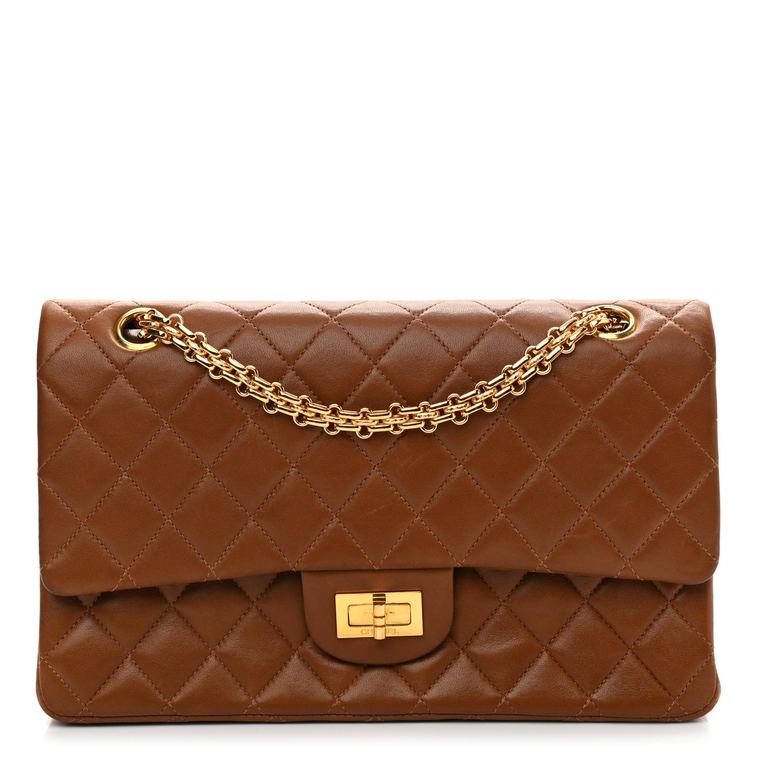 Chanel Lambskin Quilted 2.55 Reissue 225 Flap Brown 1 of 11