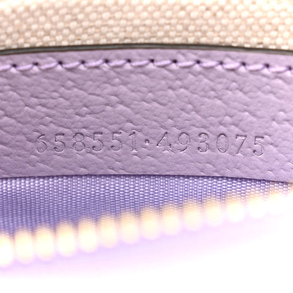 Gucci Monogram Jumbo GG Textured Dollar Calfskin Mini Ophidia Half Moon Hobo Beige Lapis 7 of 11