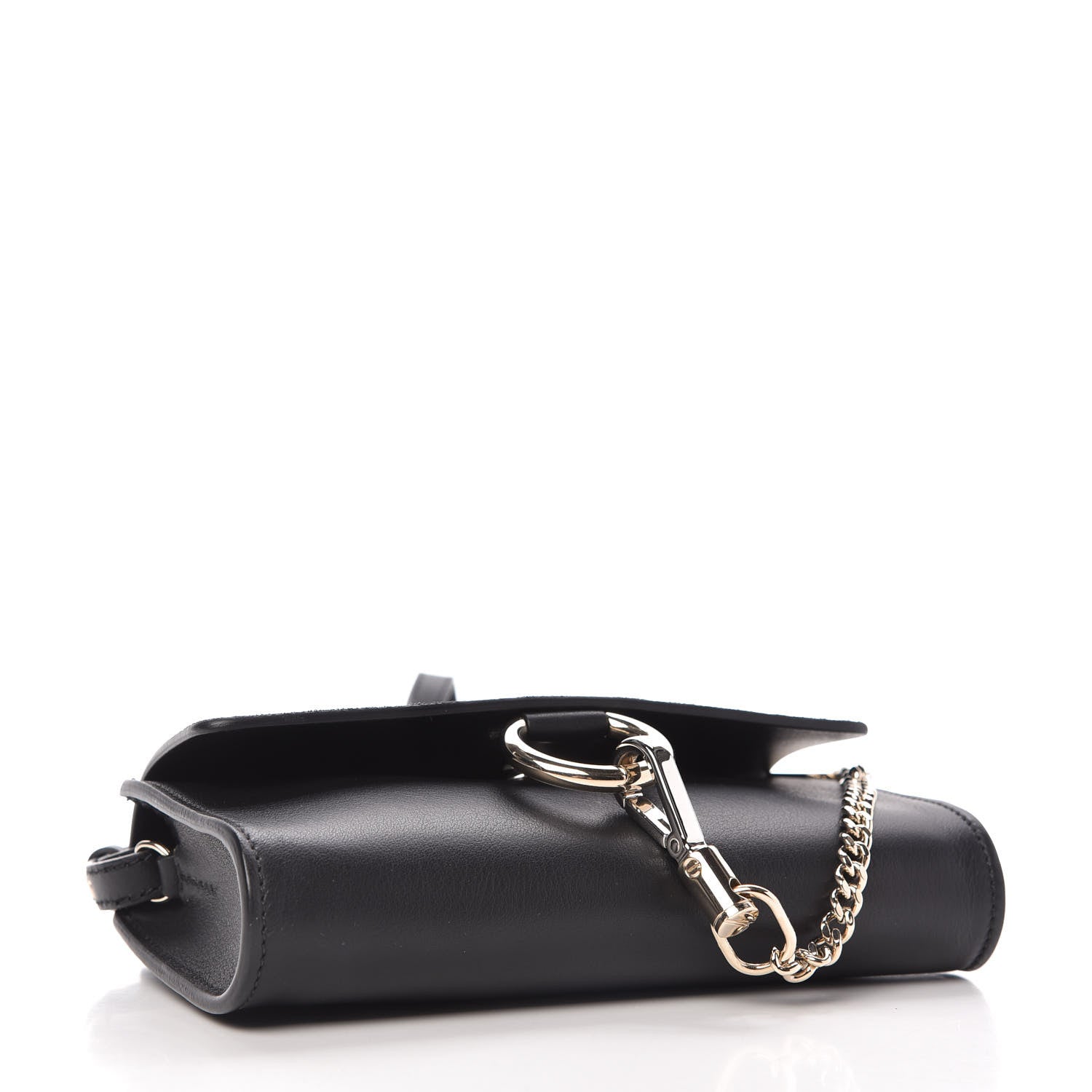 Chloe Suede Calfskin Mini Faye Shoulder Bag Carbon Grey 4 of 10