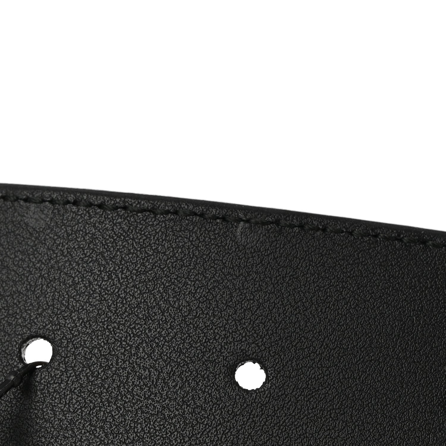 Gucci Textured Dollar Calfskin Nickel Double G 40mm Belt 100 40 Black 6 of 7