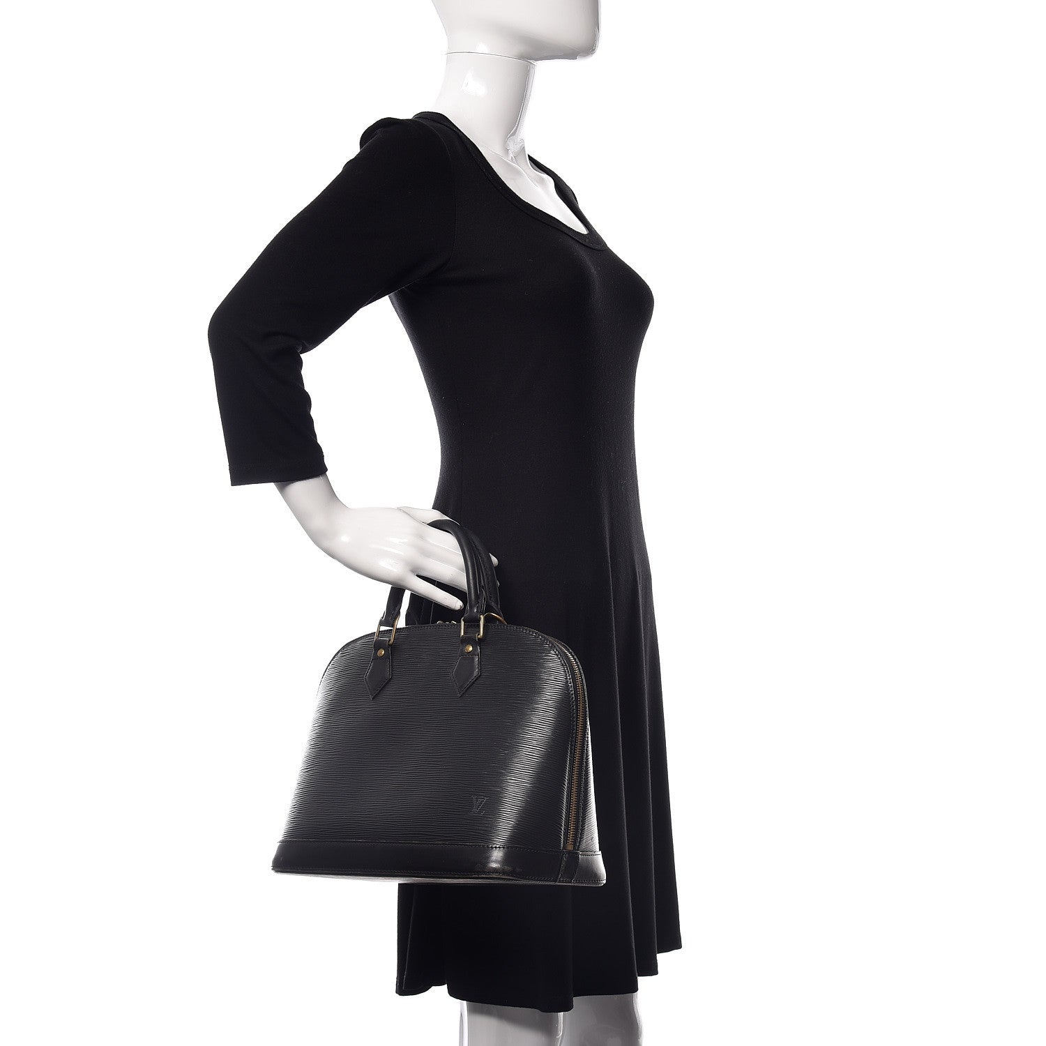 Louis Vuitton Epi Alma PM Black 2 of 11