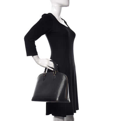 Louis Vuitton Epi Alma PM Black 2 of 11