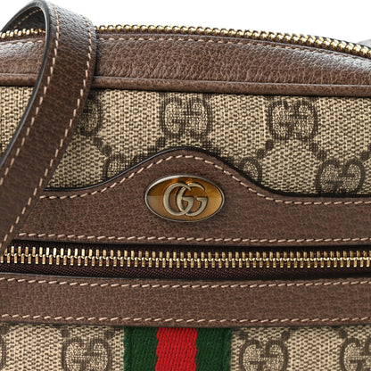 Gucci GG Supreme Monogram Web Mini Ophidia Shoulder Bag Brown 8 of 10