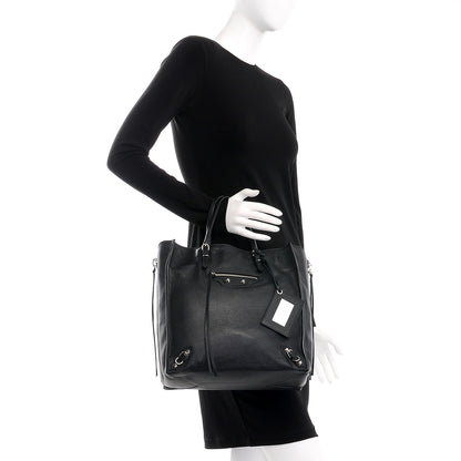 Balenciaga Veau Papier A5 Zip Around Tote Black 2 of 7