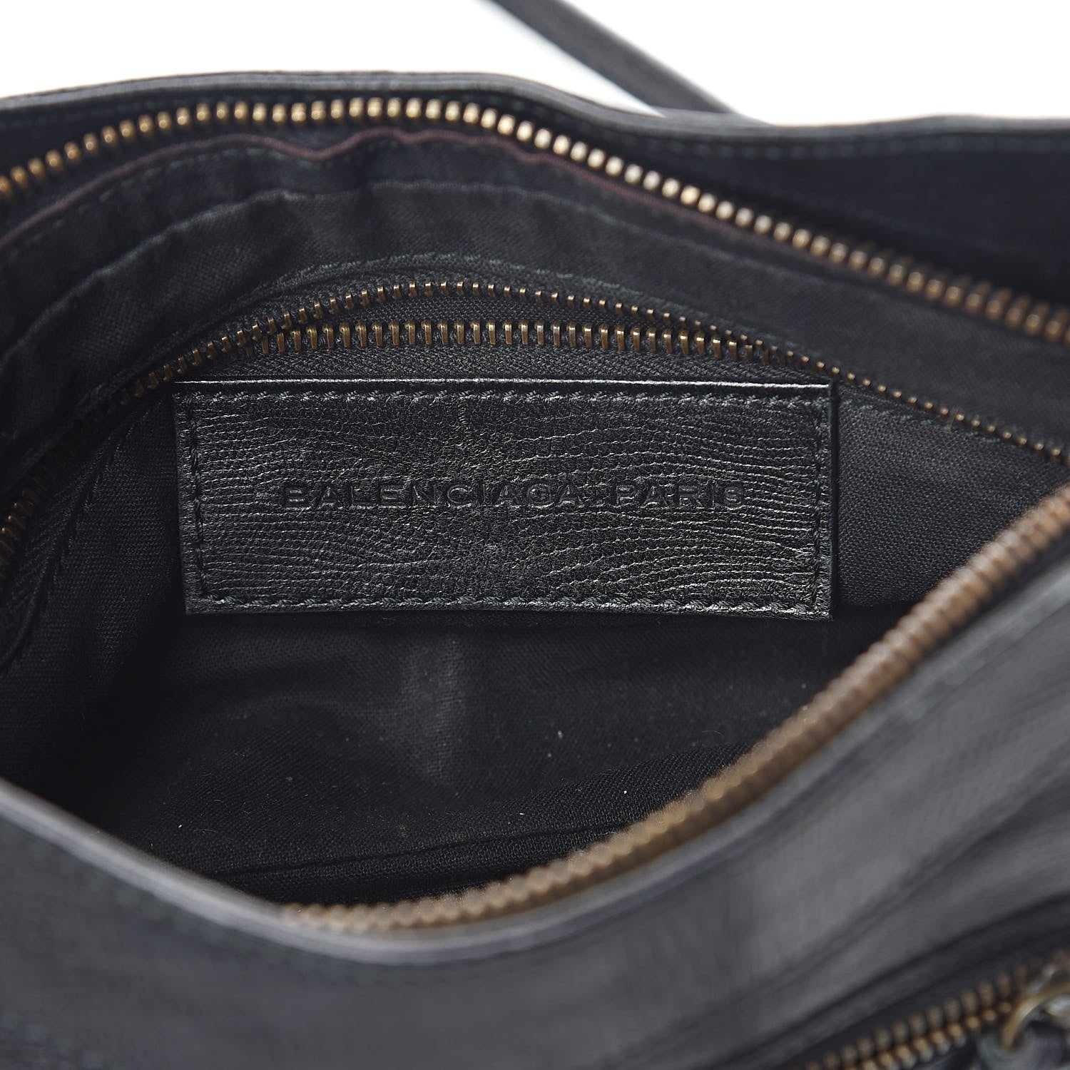 Balenciaga Agneau Classic Hardware Lizard Embossed Hip Black 6 of 10