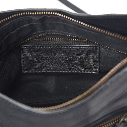 Balenciaga Agneau Classic Hardware Lizard Embossed Hip Black 6 of 10