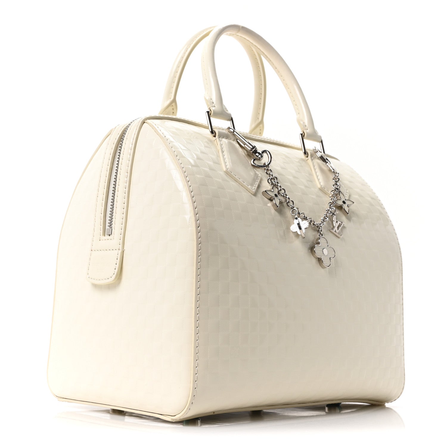 Louis Vuitton Damier Facette Speedy Cube MM Creme 3 of 9
