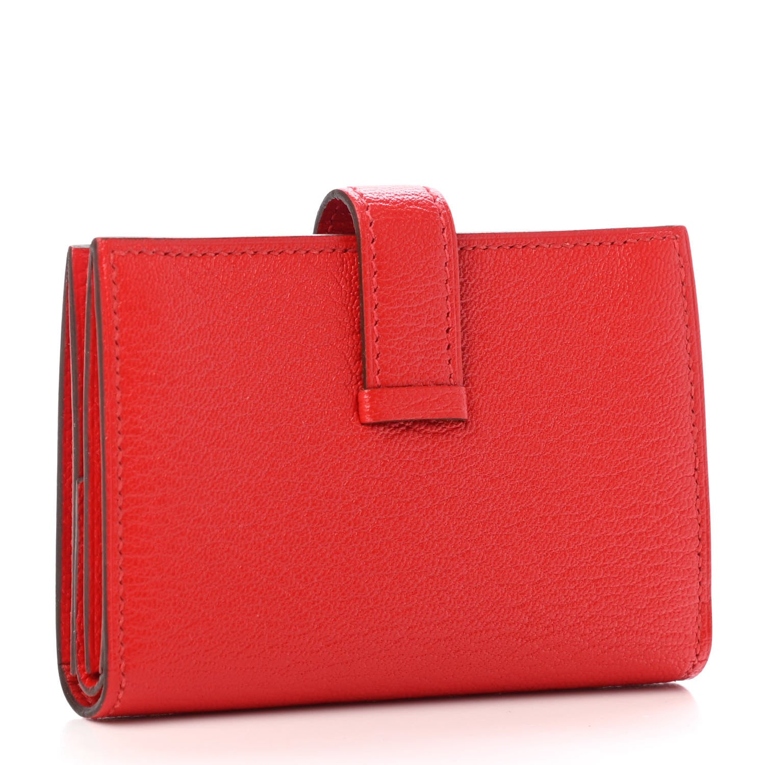 Hermes Chevre Mysore Mini Bearn Wallet Rouge De Coeur 2 of 4