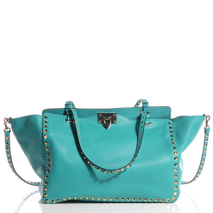 Valentino Garavani Vitello Medium Rockstud Tote Colibri 3 of 10