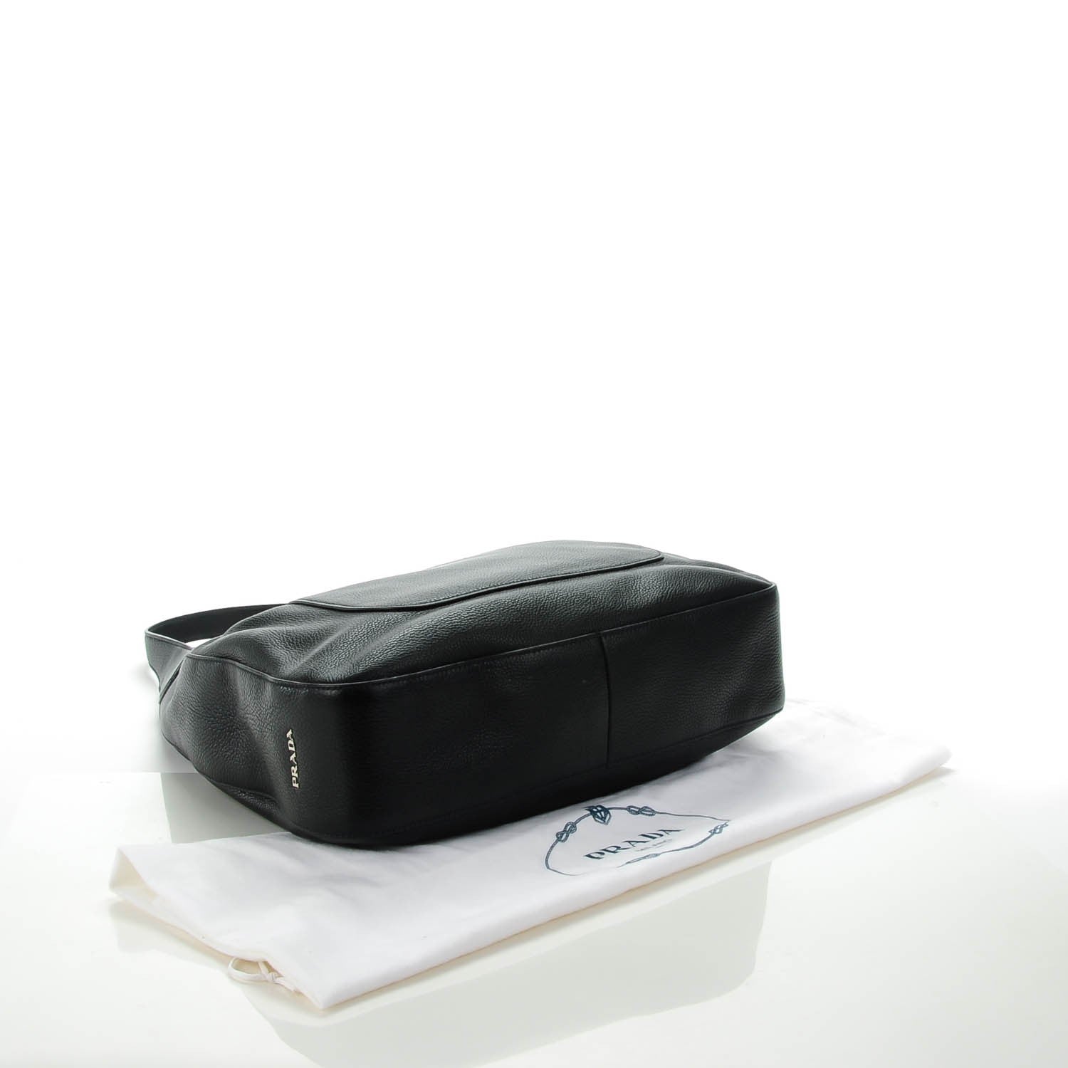 Prada Vitello Daino Medium Pocket Hobo Bag Nero Black 4 of 9