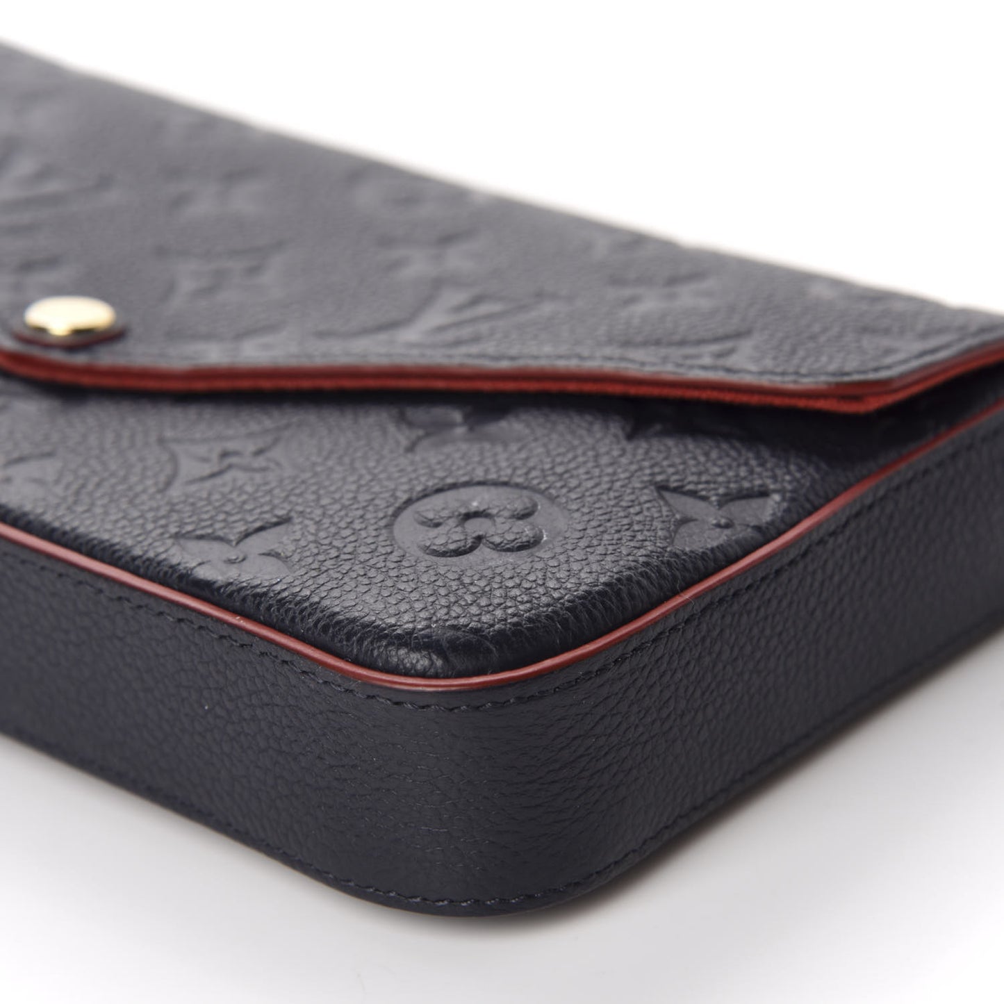 Empreinte Pochette Felicie Chain Wallet Marine Rouge