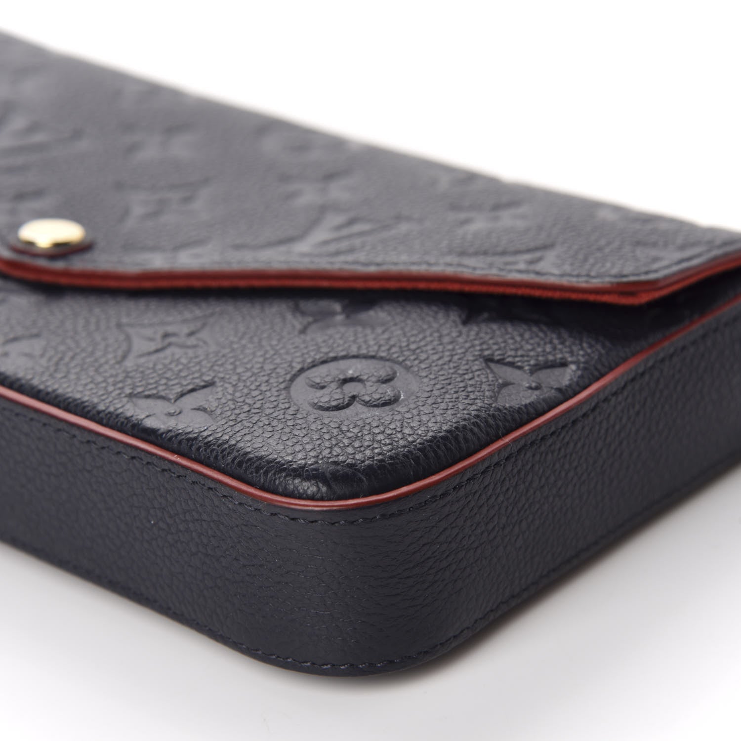 Louis Vuitton Empreinte Pochette Felicie Chain Wallet Marine Rouge 7 of 16