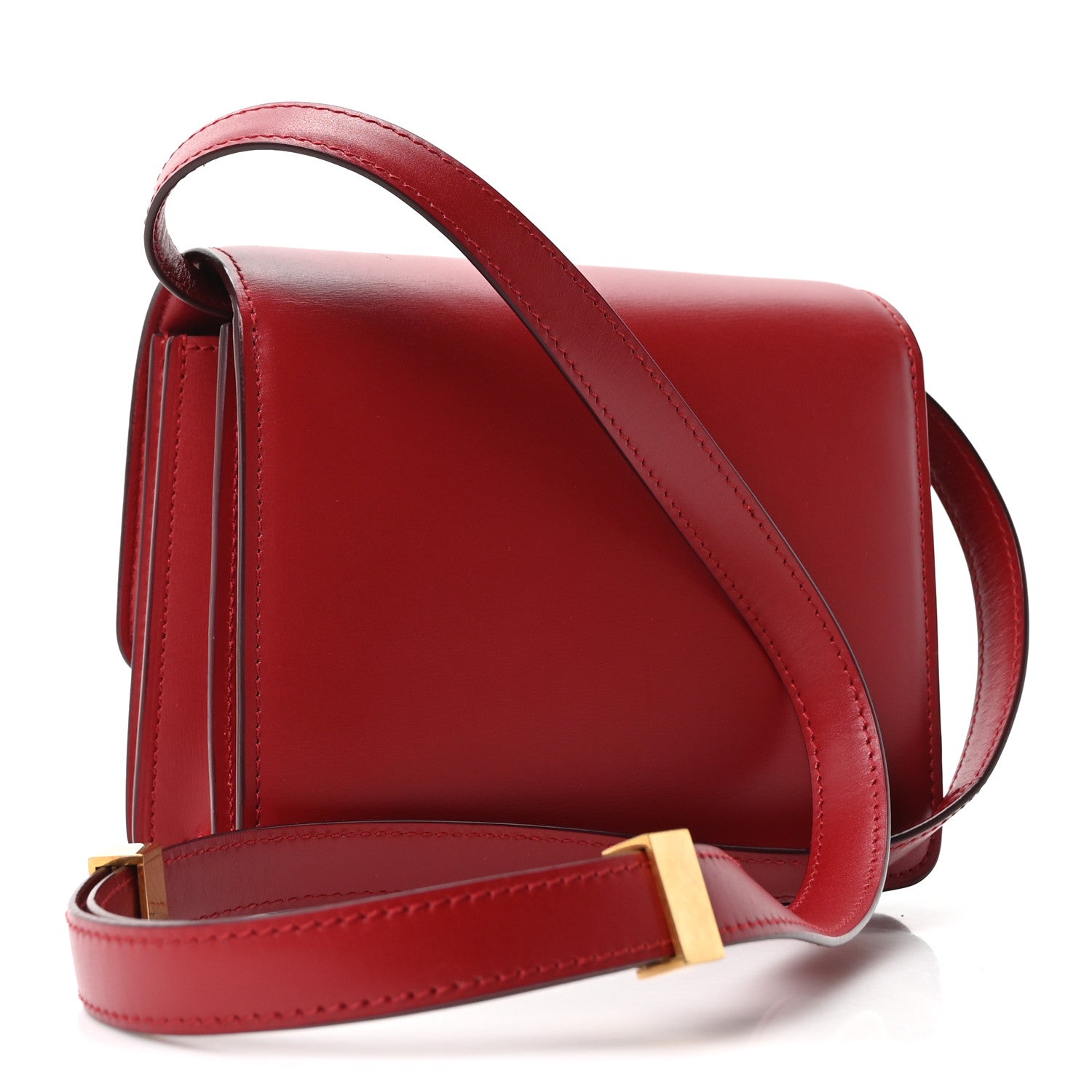 Celine Box Calfskin Small Classic Box Flap Bag Red 3 of 10