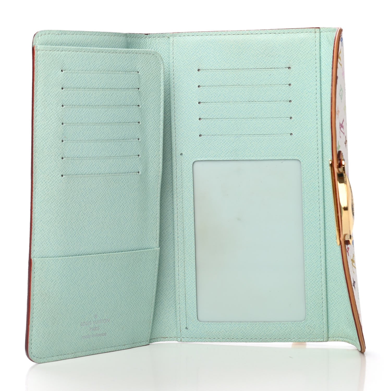 Louis Vuitton Monogram Multicolor Eugenie Wallet White Anie 4 of 4