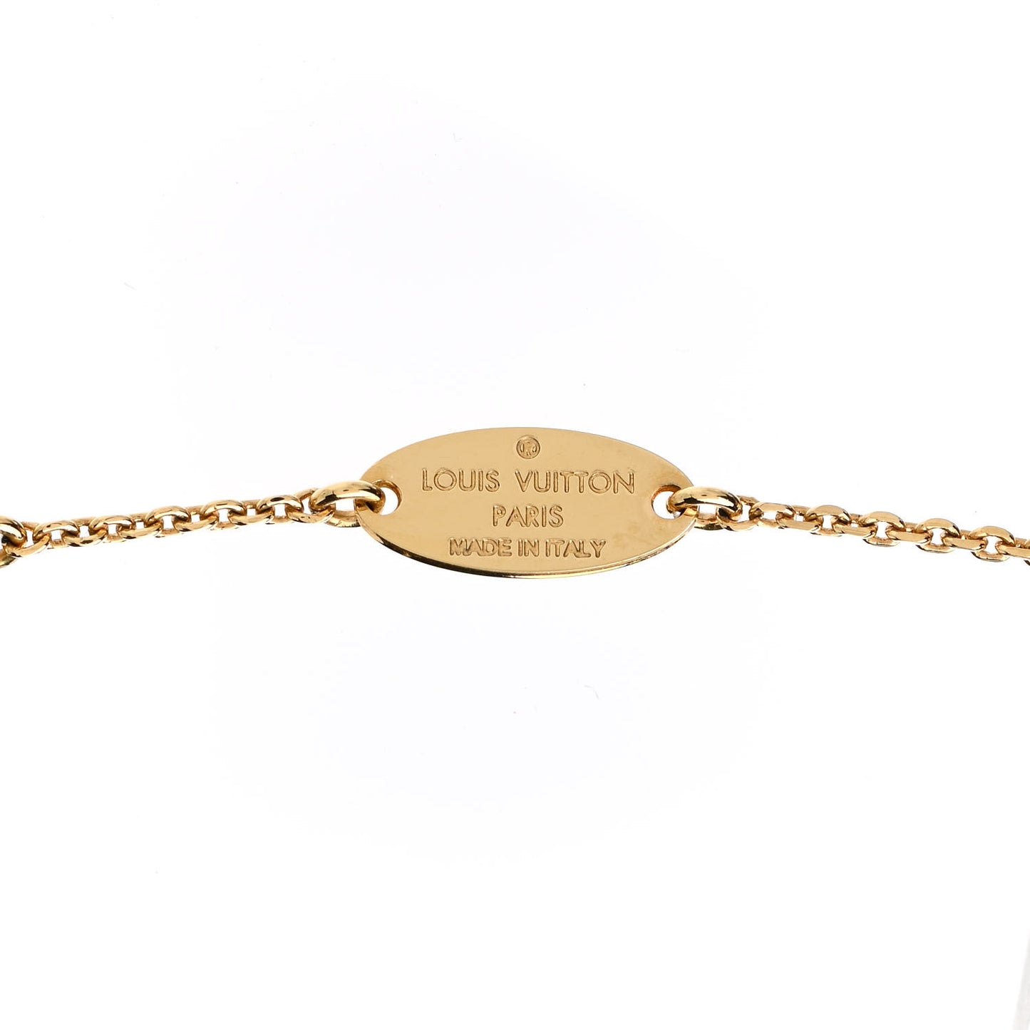 LV And Me Letter H Necklace Gold