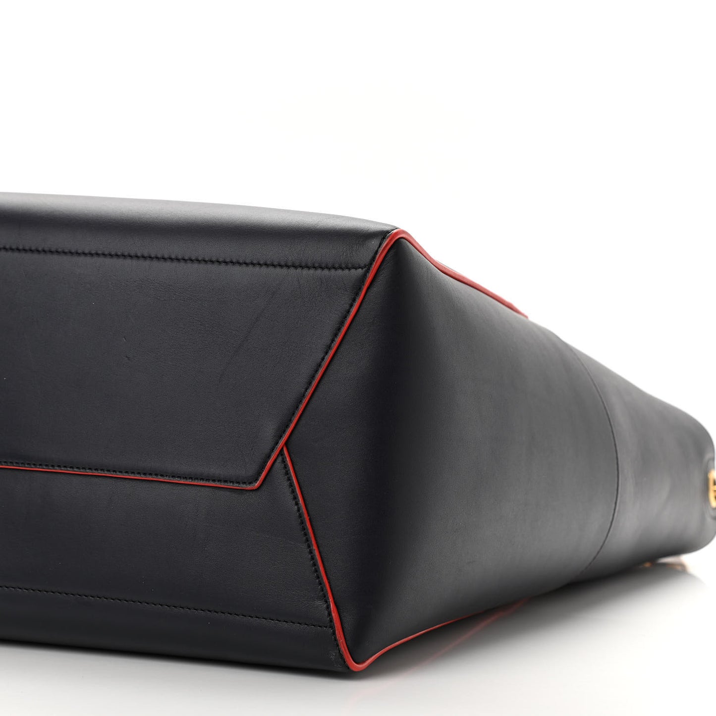 Supersoft Calfskin Sangle Bucket Bag Navy