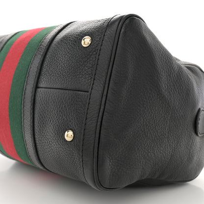 Gucci Calfskin Vintage Web Medium Boston Black 11 of 17