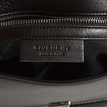 Givenchy Waxy Grained Calfskin Medium Pandora Pure Flap Bag Black 7 of 10