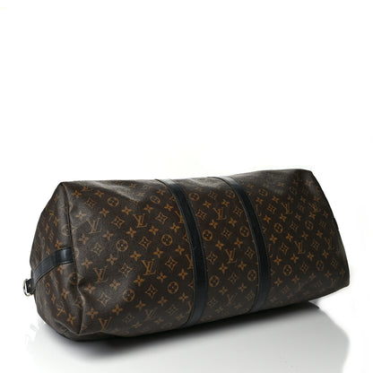 Louis Vuitton Monogram Macassar Keepall Bandouliere 55 5 of 16
