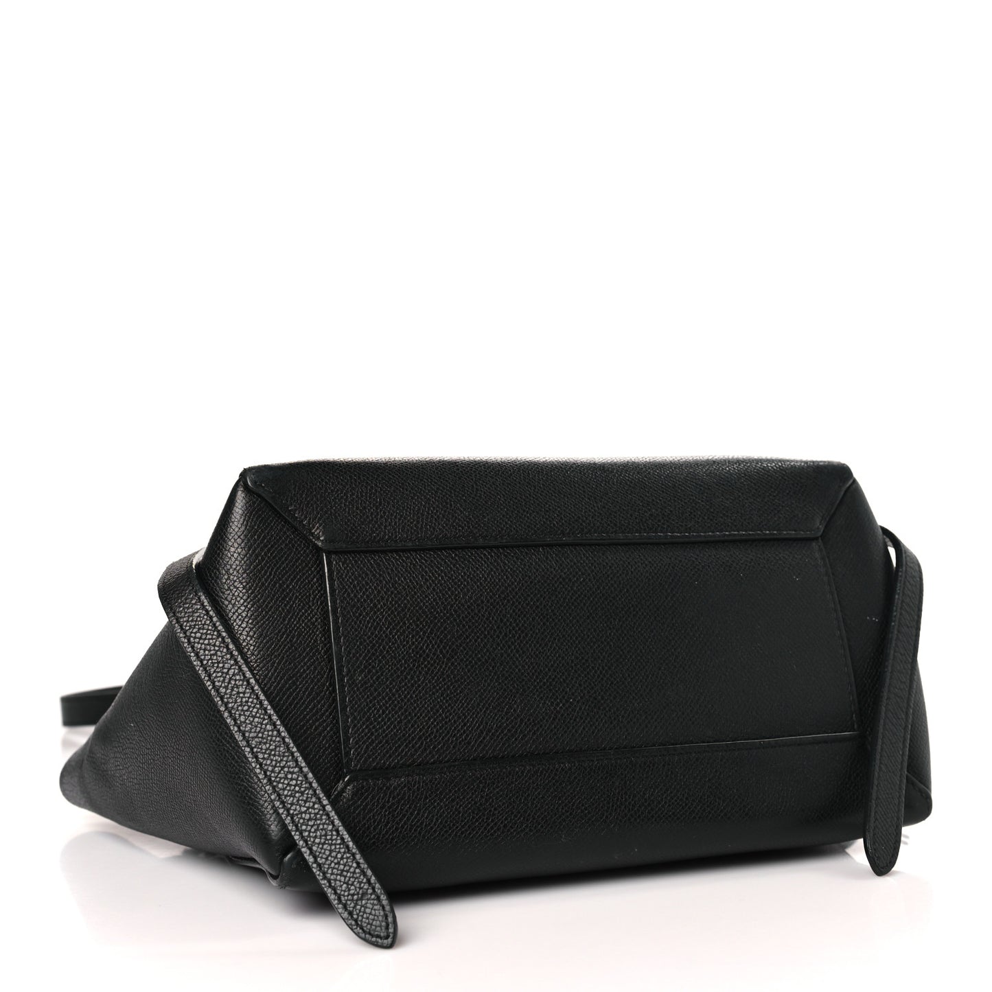 Grained Calfskin Micro Belt Bag Black