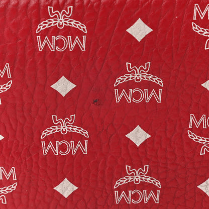 MCM Visetos Medium Stark Backpack Red White 16 of 18