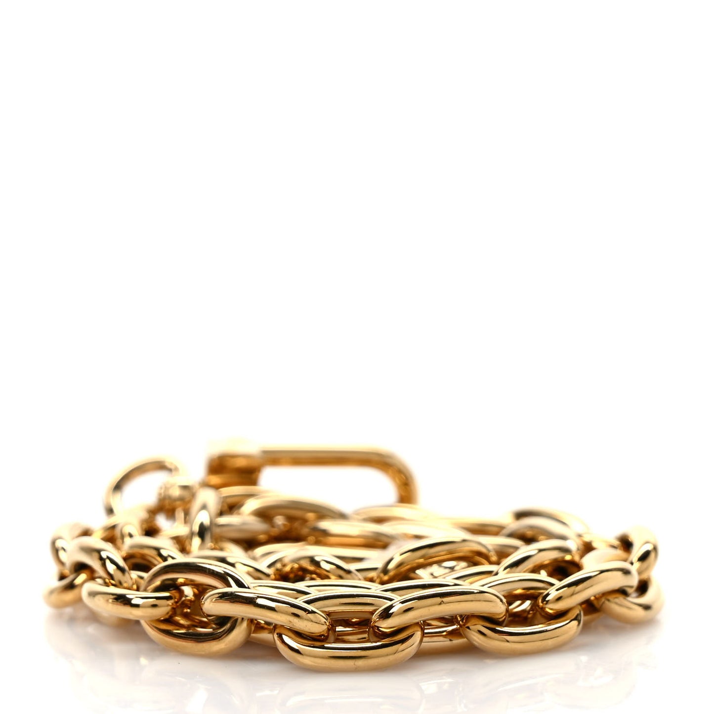 Metal Pochette Chain Strap Gold