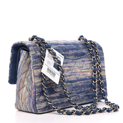 Chanel Denim Quilted Medium Double Flap 3 of 10