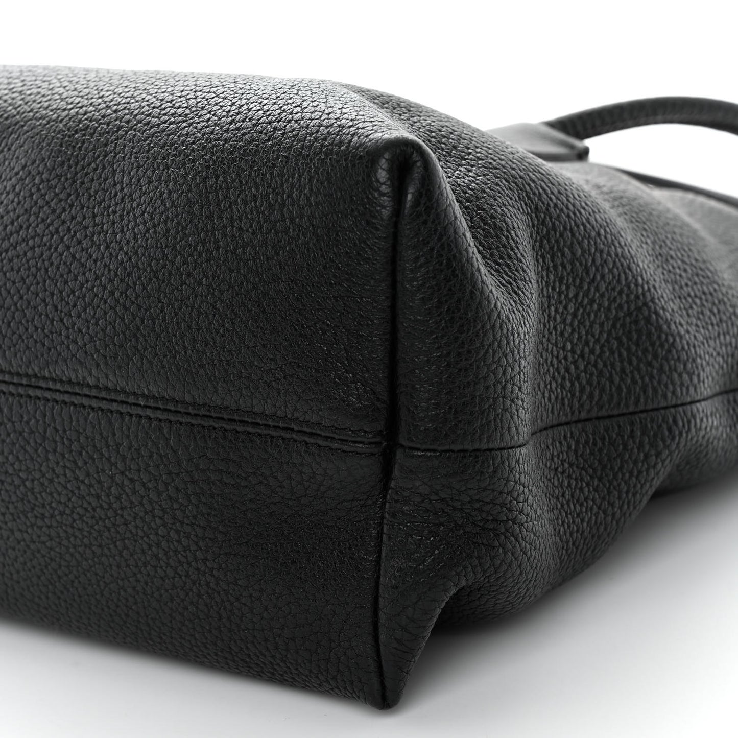 London Grainy Calfskin Medium Baynard Tote Black