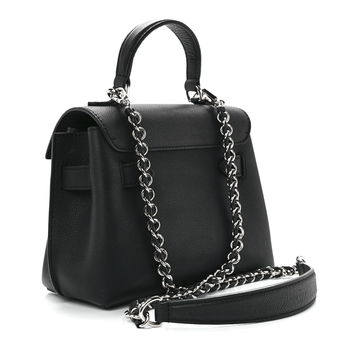 Calfskin Lockme Ever Mini Black