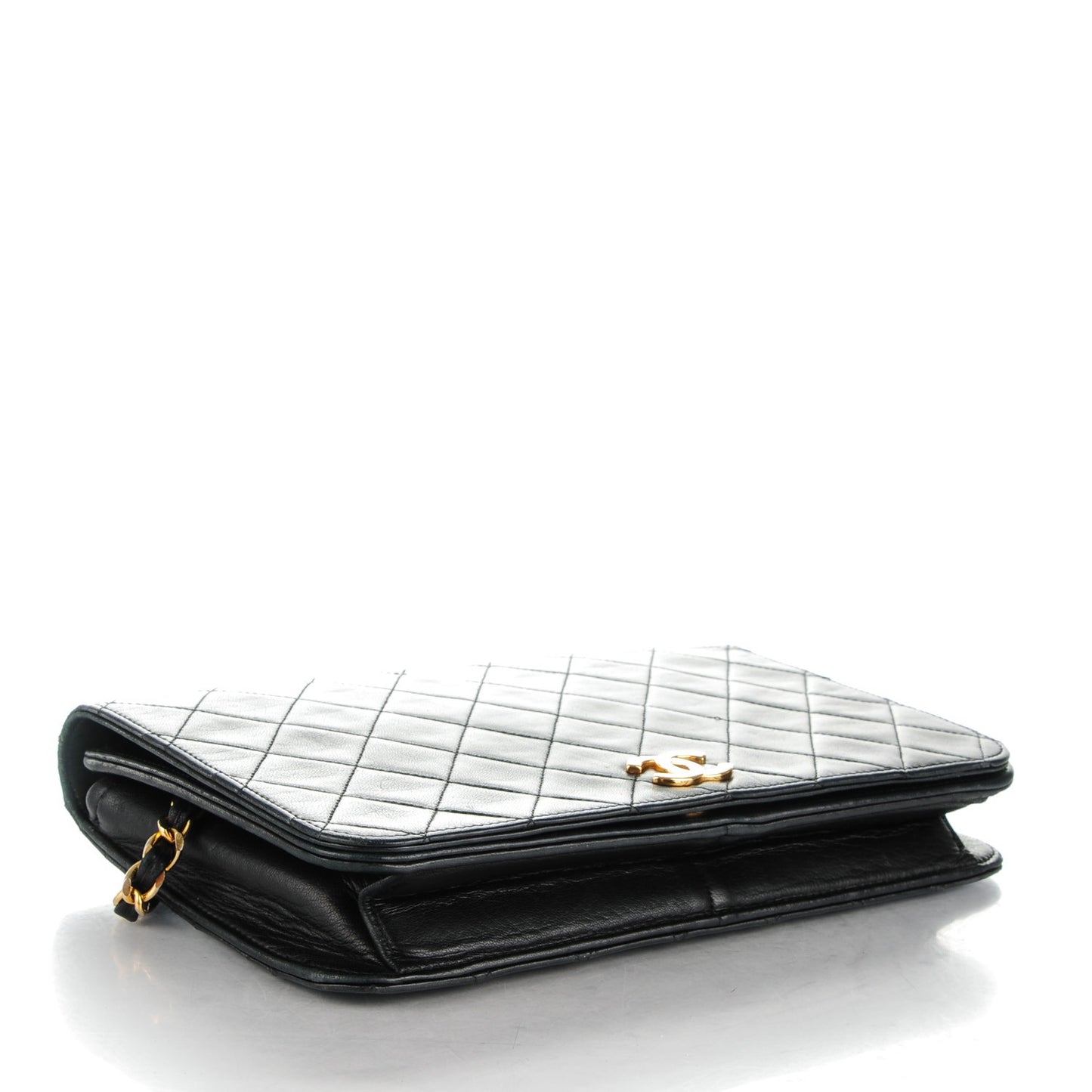 Lambskin Small Single Flap Black