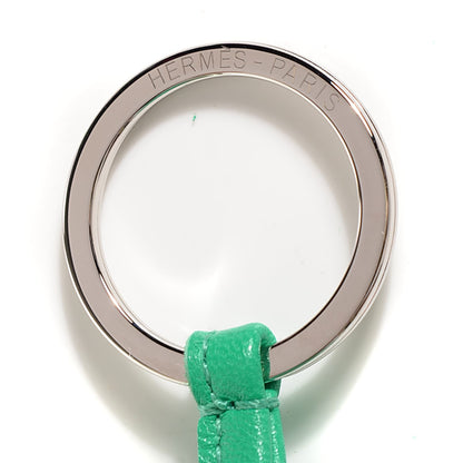 Hermes Lambskin Carmen Tassel Key Holder Menthe 4 of 5