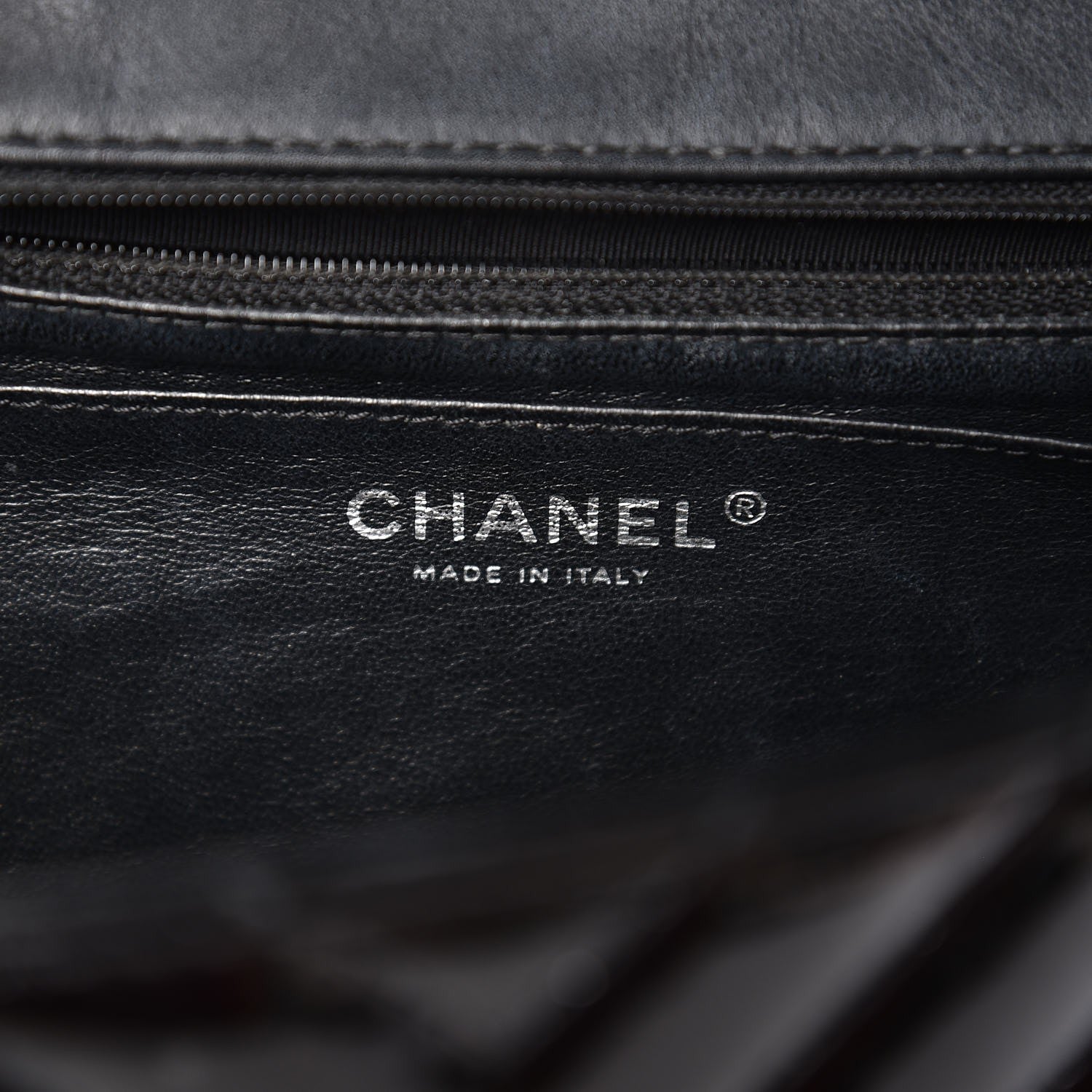 Chanel Patent Chevron Quilted Jumbo Single Flap Black 7 of 12