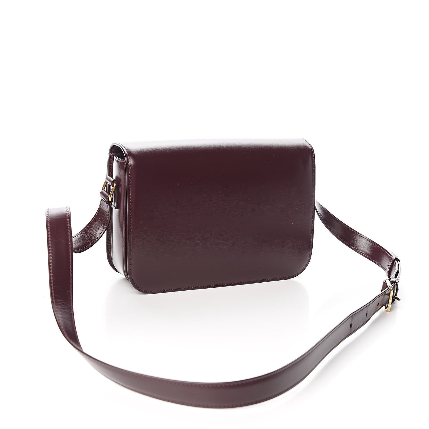 Shiny Calfskin Medium Triomphe Burgundy