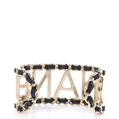 Chanel Lambskin Chain Vintage Allure Bracelet Gold 3 of 5