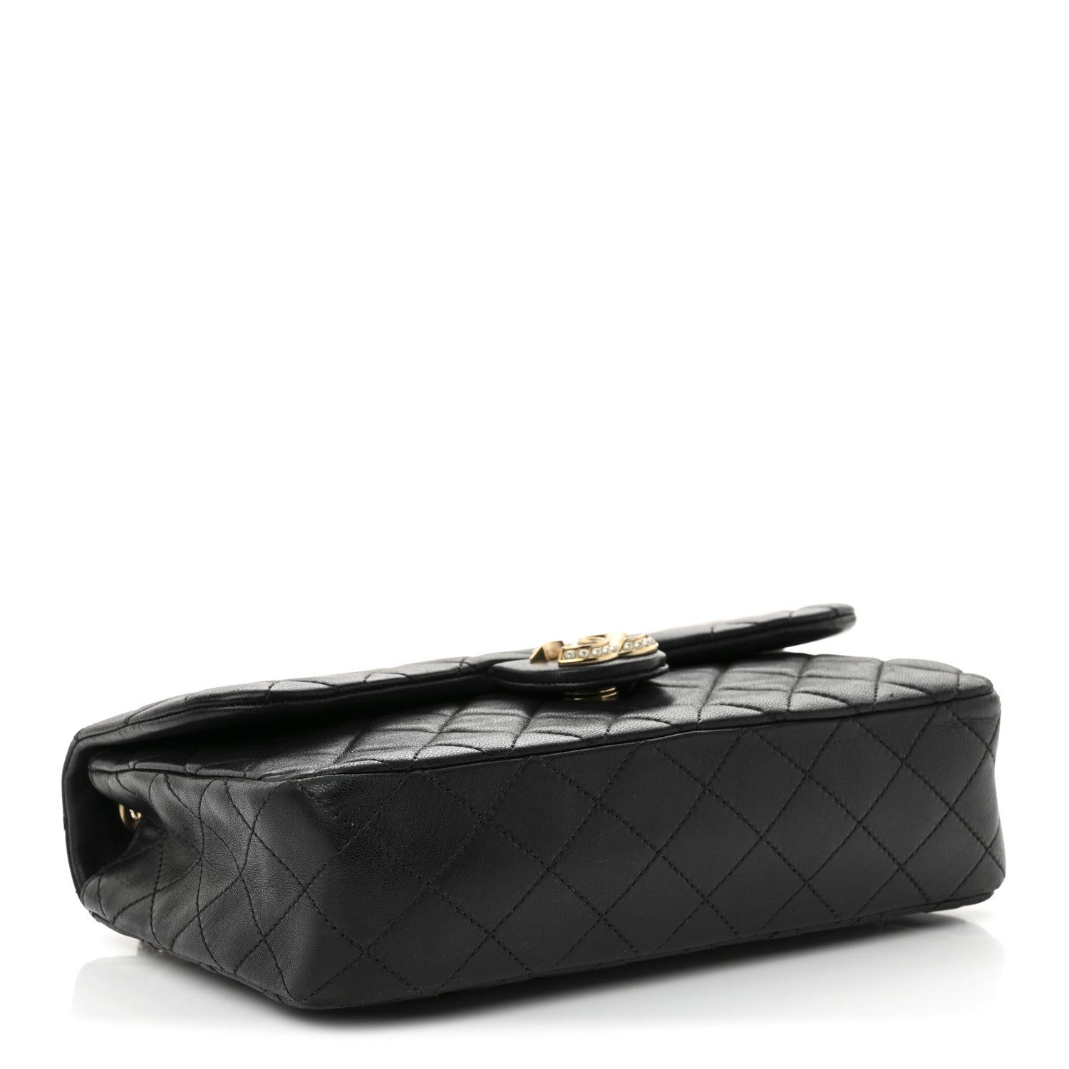 Chanel Lambskin Quilted Medium Westminster Pearl Flap Black 4 of 10