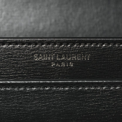 Saint Laurent Calfskin Medium Monogram Monochrome Sunset Black 6 of 11