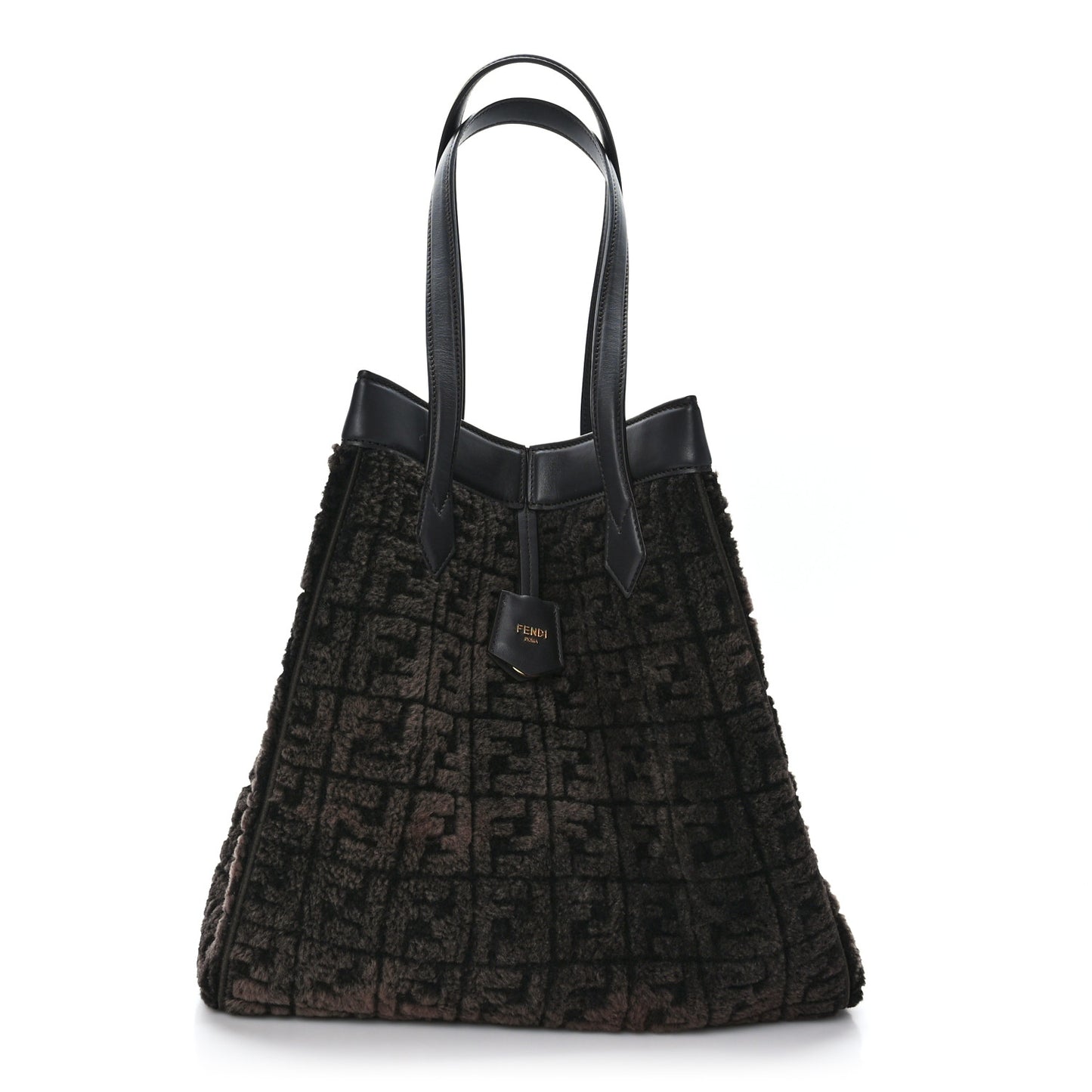 Sheepskin FF 1974 Large Fendi Origami Brown