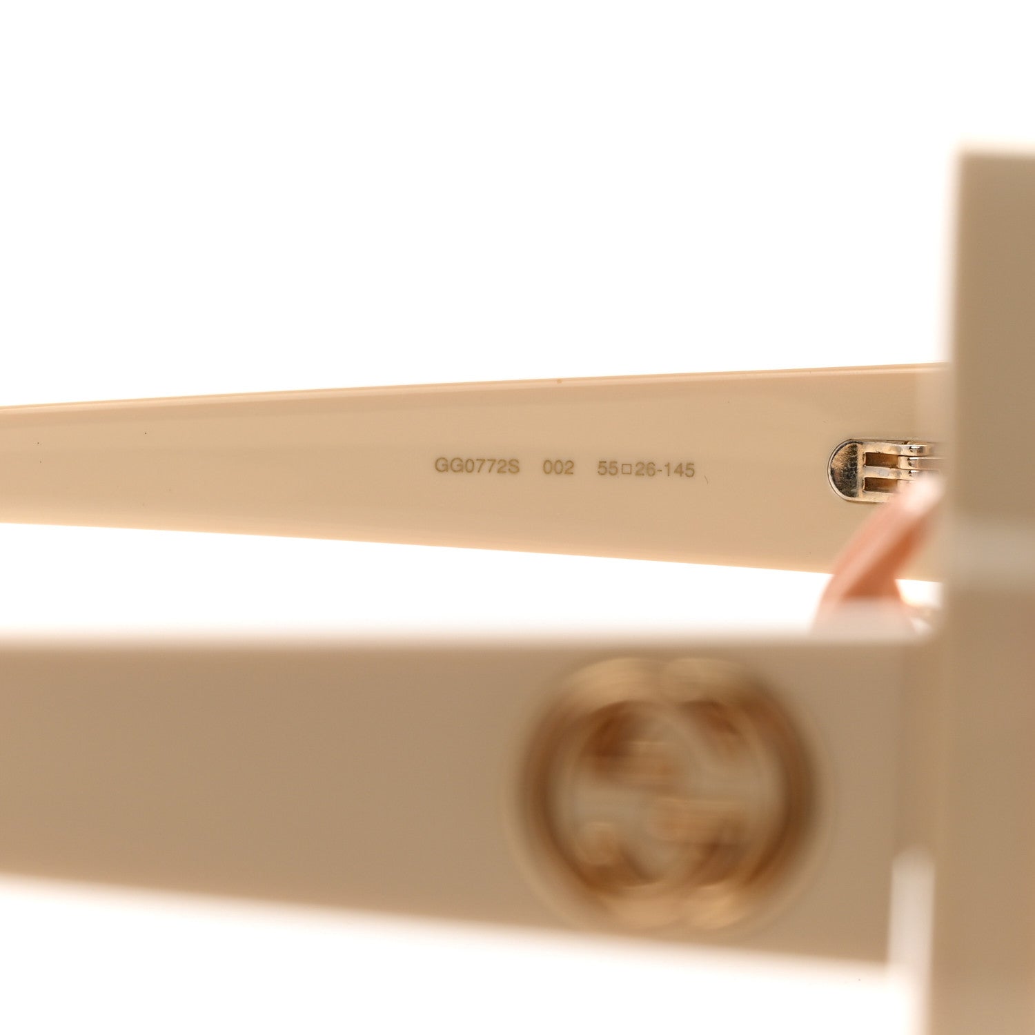 Gucci Acetate Square Sunglasses GG0772S White 5 of 9