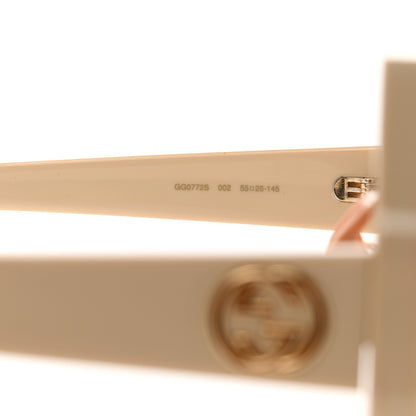 Gucci Acetate Square Sunglasses GG0772S White 5 of 9