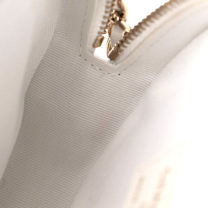 Chanel Lambskin Quilted CC In Love Heart Clutch With Chain White 13 of 13