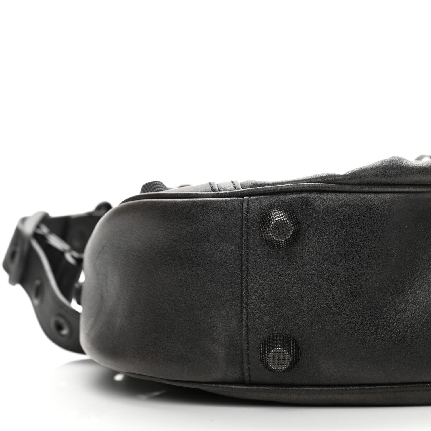 Balenciaga Used Calfskin Small Le Cagole Shoulder Bag Black 9 of 10