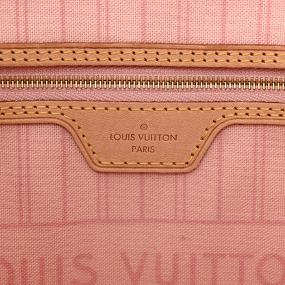 Louis Vuitton Damier Azur Neo Neverfull MM Rose Ballerine 7 of 10
