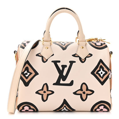 Louis Vuitton Monogram Giant Wild At Heart Speedy Bandouliere 25 Creme 1 of 12