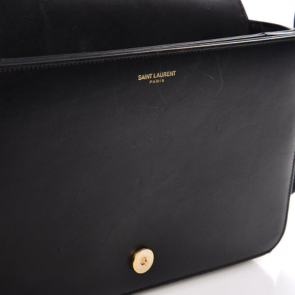 Saint Laurent Smooth Calfskin Medium Classic Monogram Universite Bag Black 16 of 20