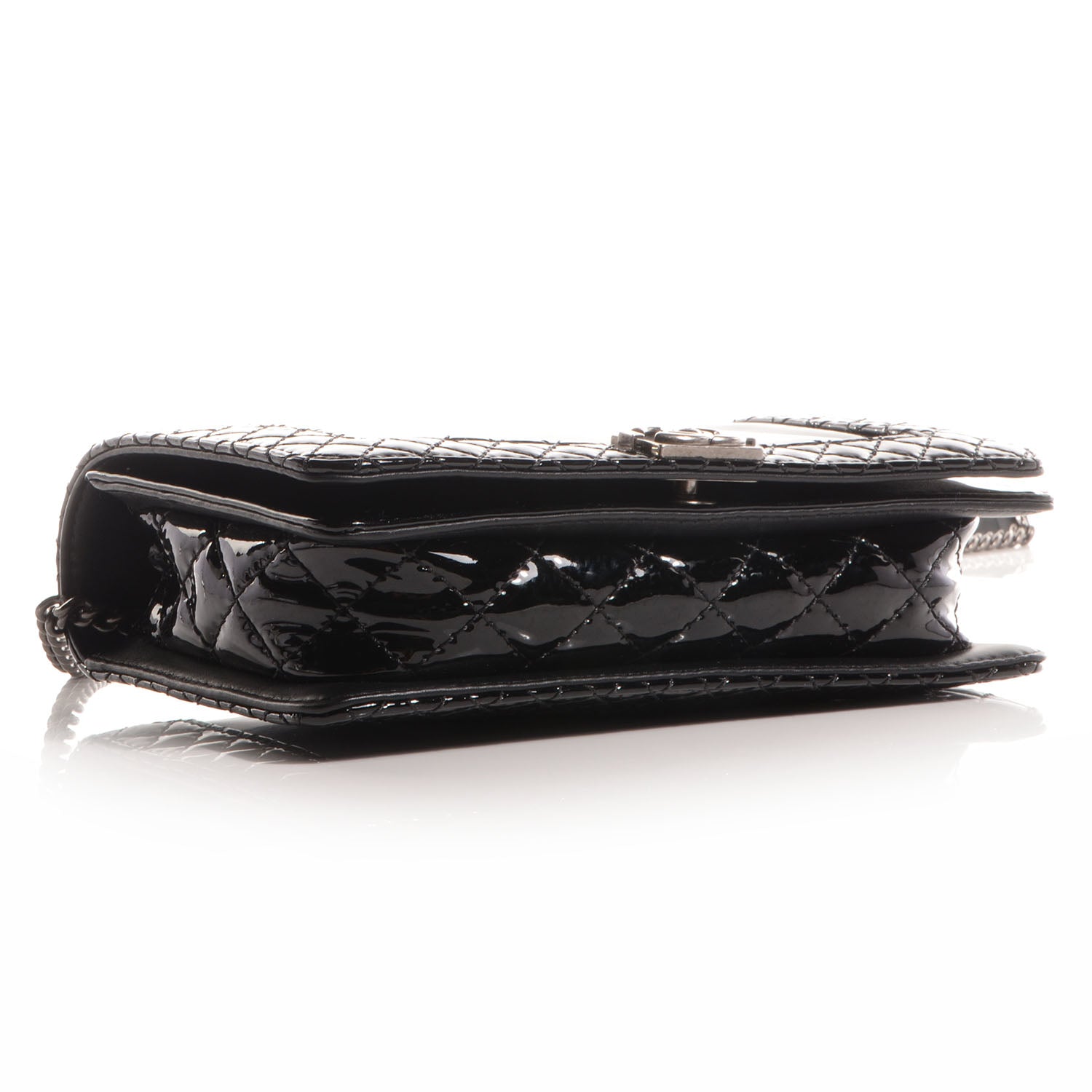 Chanel Patent Small Boy Reverso Flap Black 4 of 9