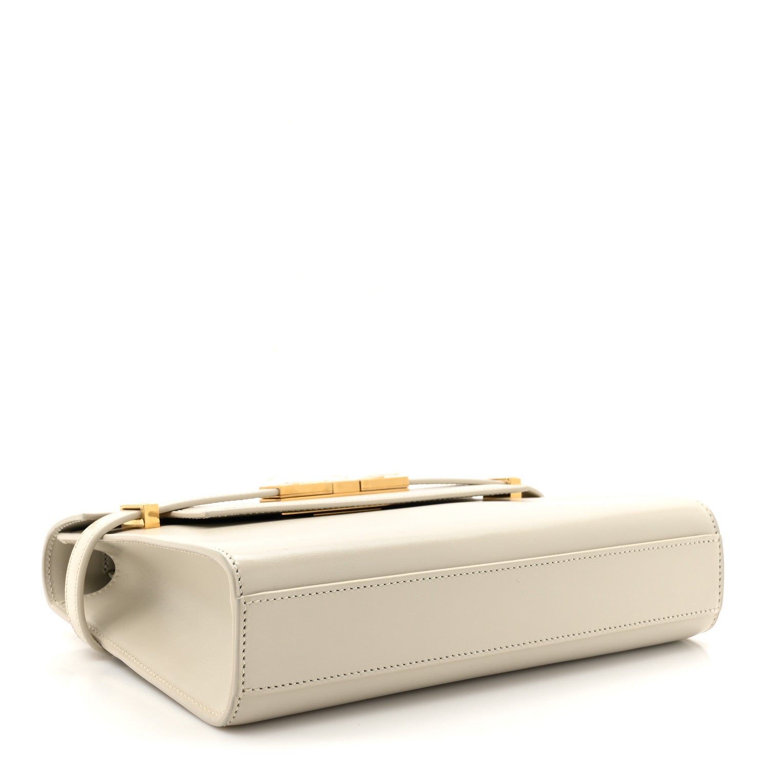 Saint Laurent Smooth Calfskin Small Manhattan Shoulder Bag Crema Soft 4 of 10
