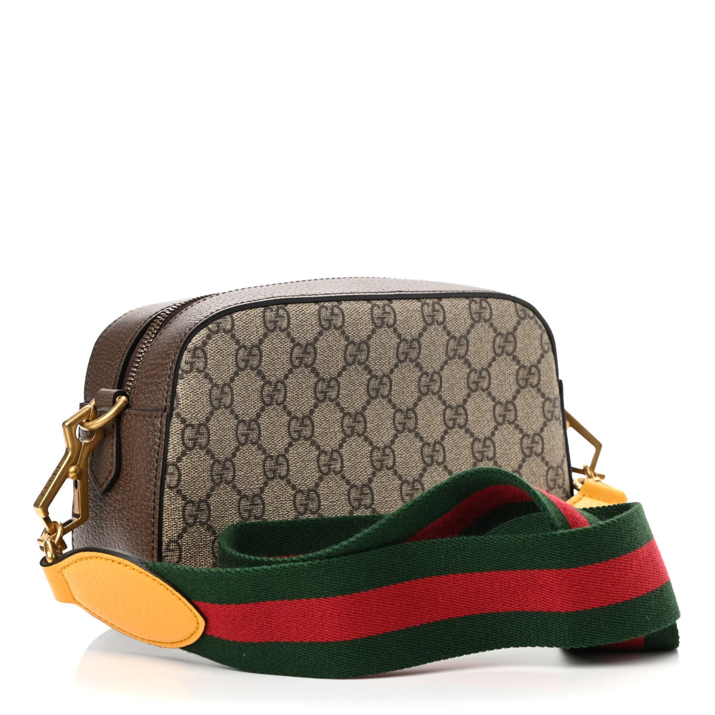 GG Supreme Monogram Web Neo Vintage Shoulder Bag Beige New Acero Crop